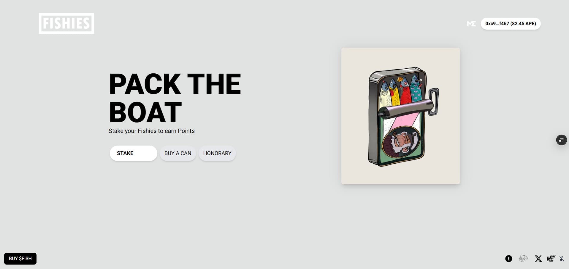 FISHIES Stake-to-Earn (Apechain)